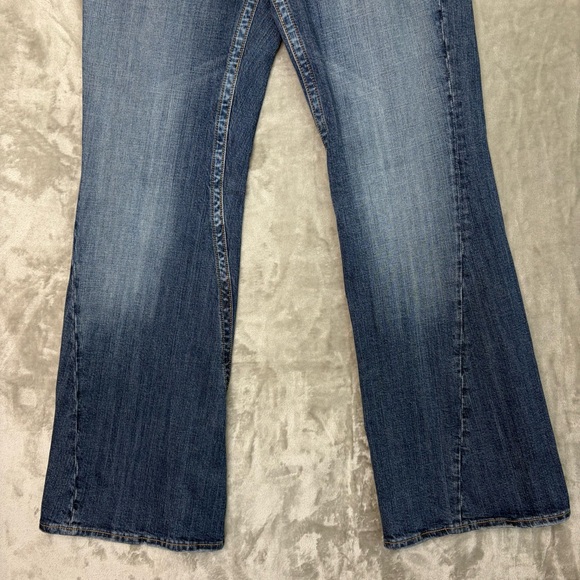 Vigoss‎ Bootcut  Women’s Blue Jeans Size 11/12 Faded Distressed Cowgirl Western - Picture 5 of 14